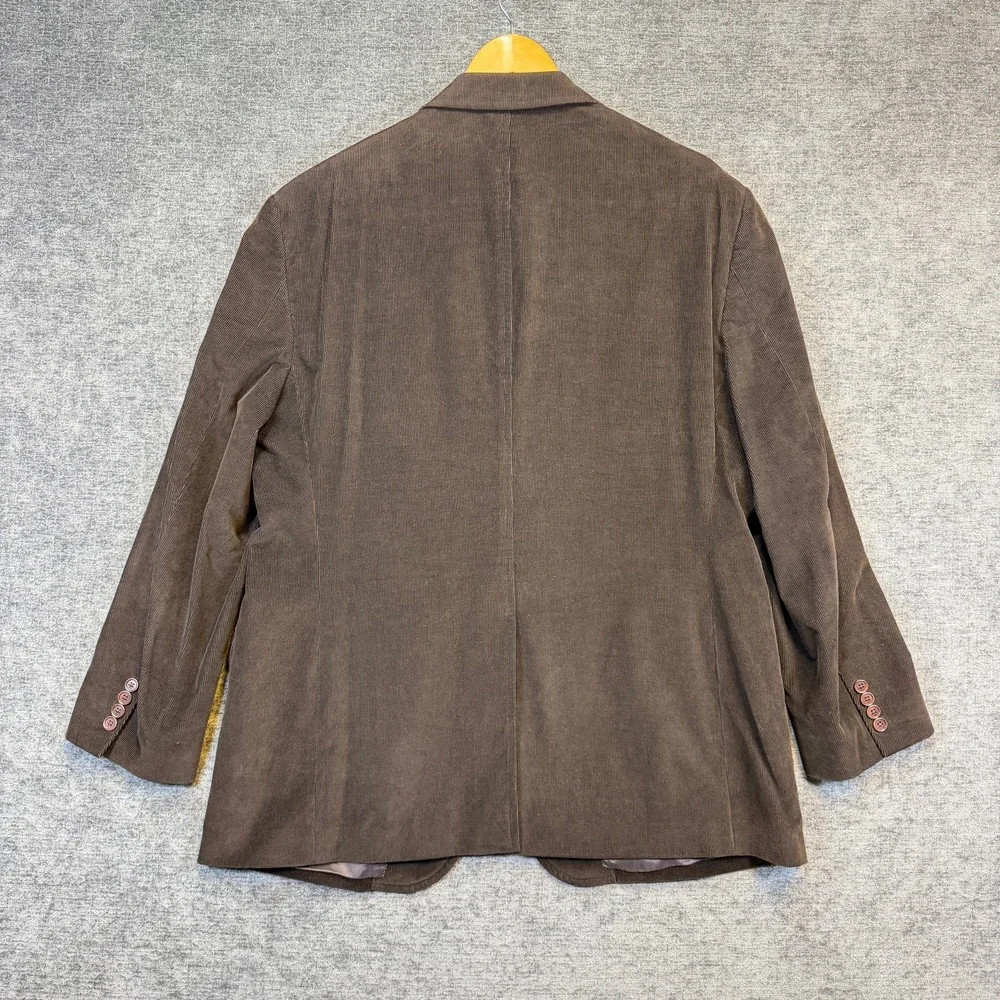 Brooks Brothers 1818 Madison Corduroy Sport Coat 46R Brown Cotton Blazer